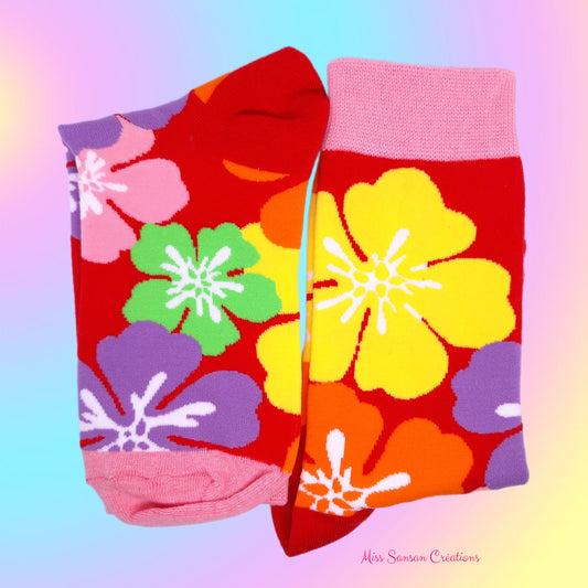 Chaussettes Fleuries