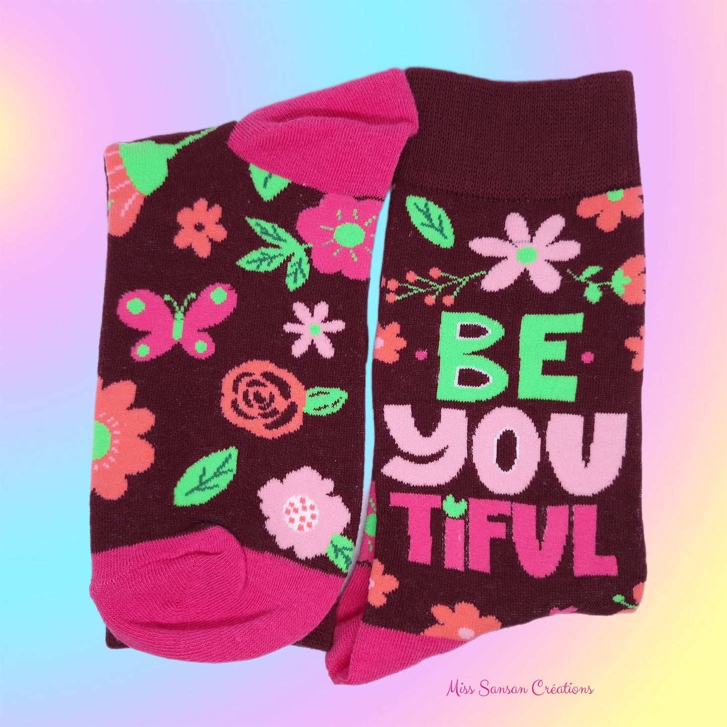 Chaussettes Fleuries