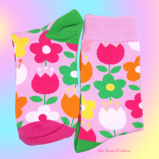 Chaussettes Fleuries