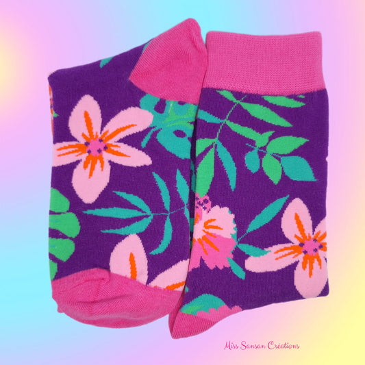 Chaussettes Fleuries