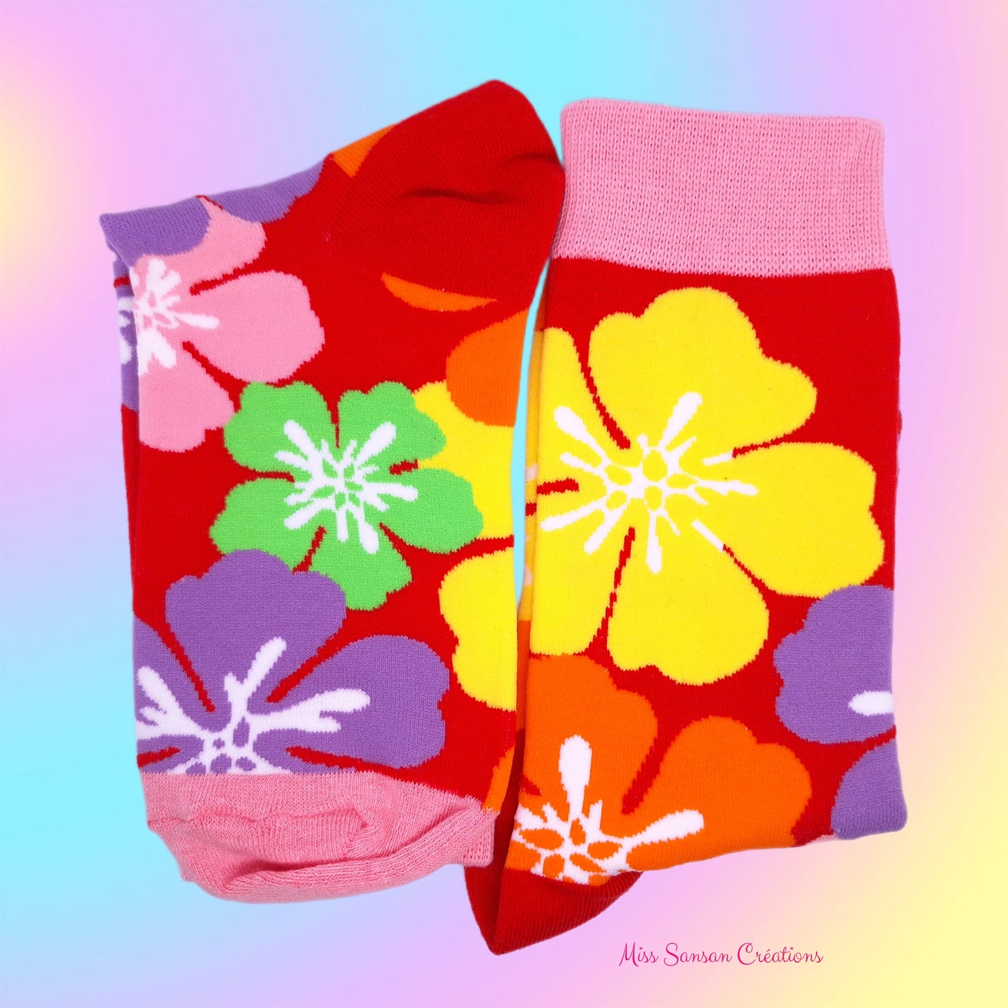 Chaussettes Fleuries