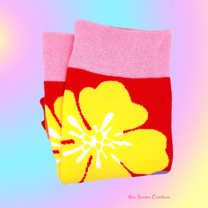 Chaussettes Fleuries