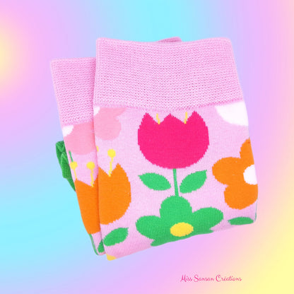 Chaussettes Fleuries