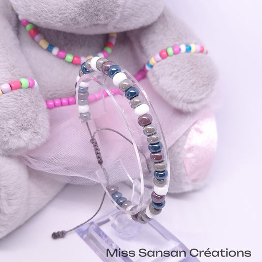 Bracelet PopArt - mix Noir, Gris & Blanc