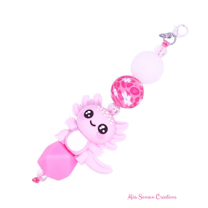 Breloque Axolotl Rose