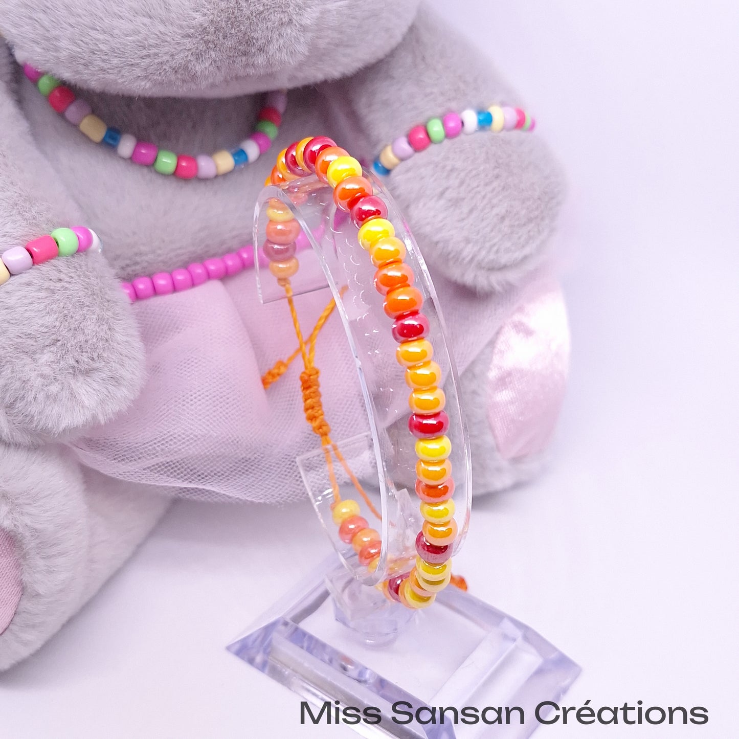 Bracelet PopArt - mix Orange & Jaune